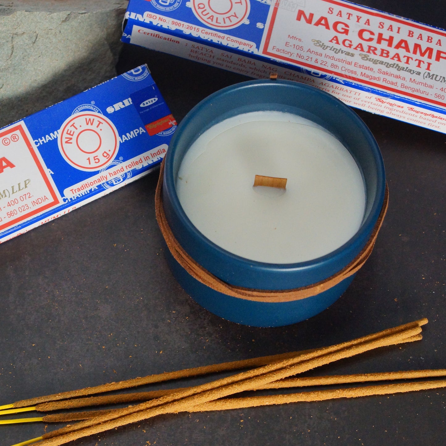 Nag Champa Scented Candle image 0